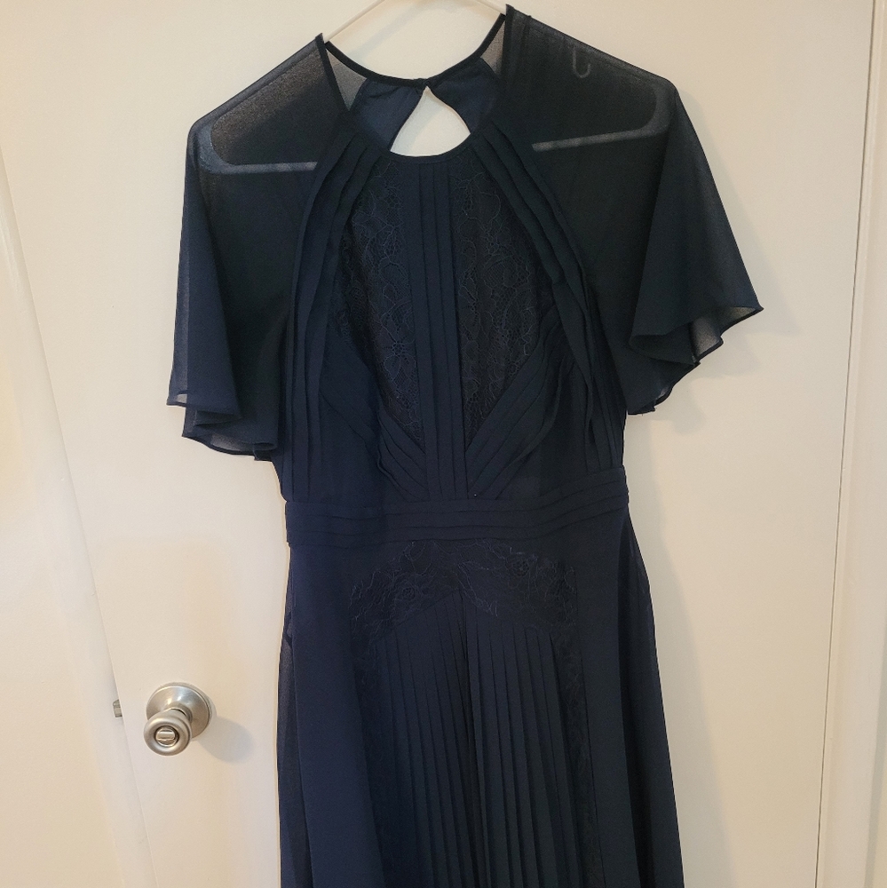 ASOS Dark Blue Long Sleeve Dress